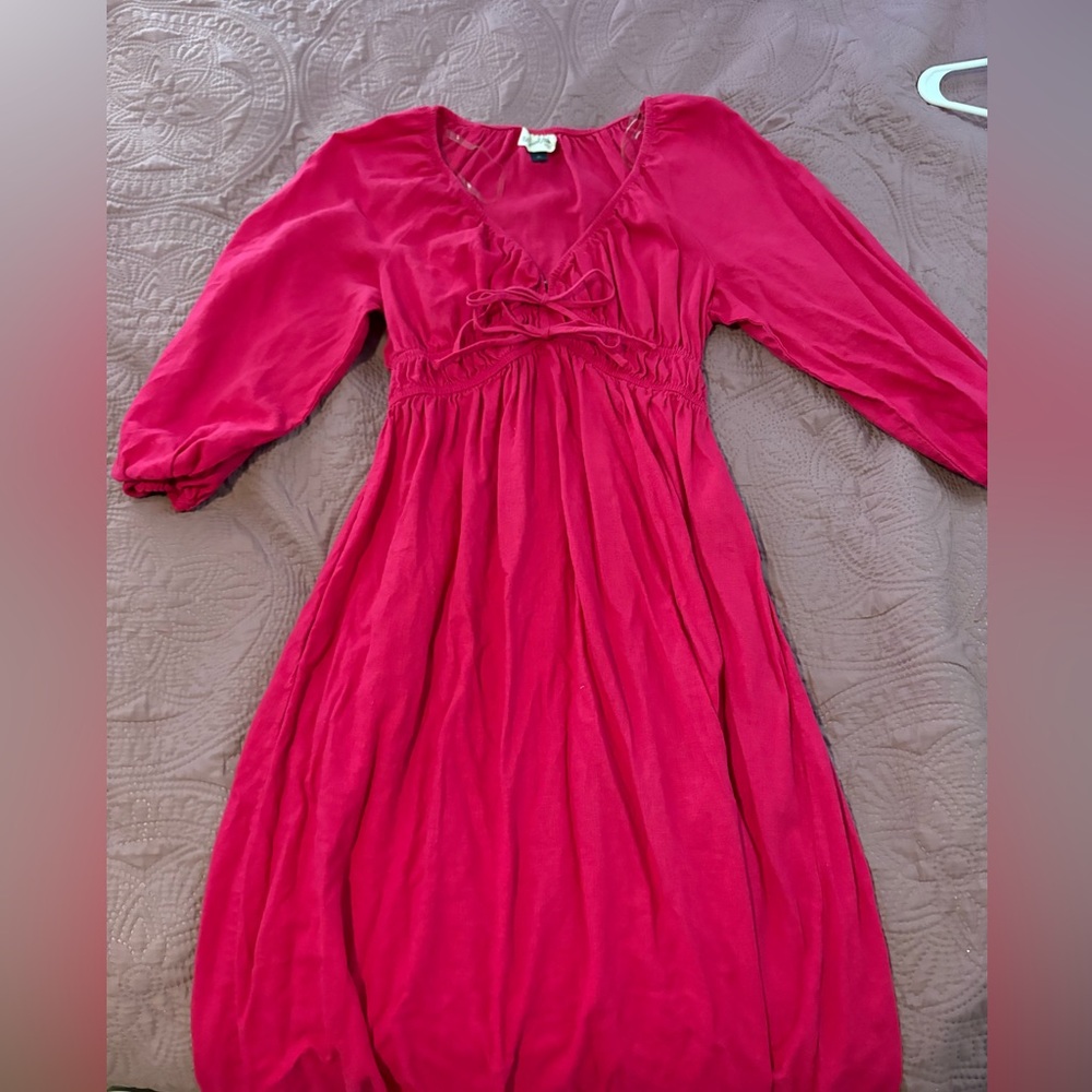 Midi Hot Pink Dress
